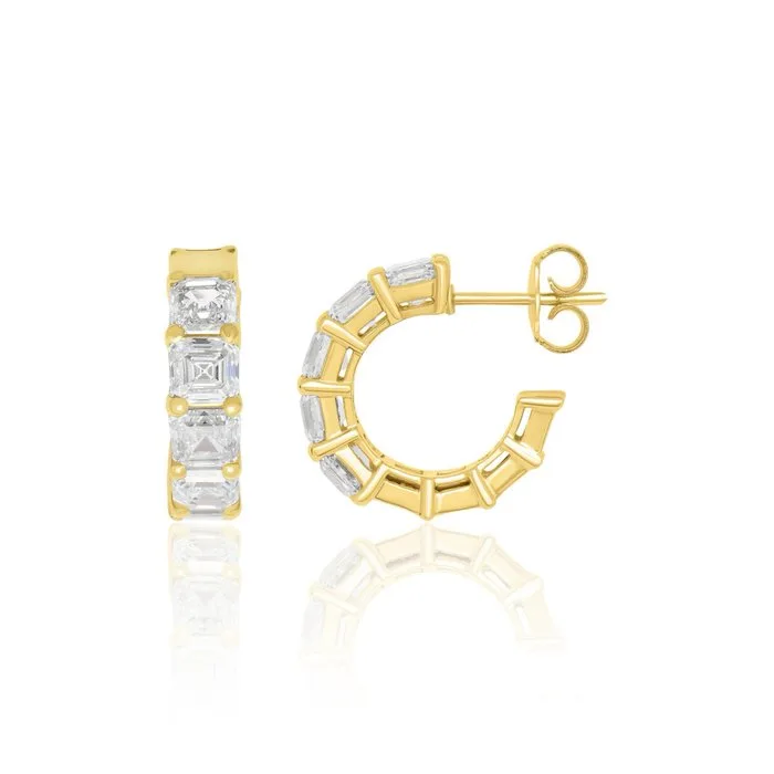 Earrings - 18 kt. Yellow gold - 5.00ct. tw. Diamond (Natural)