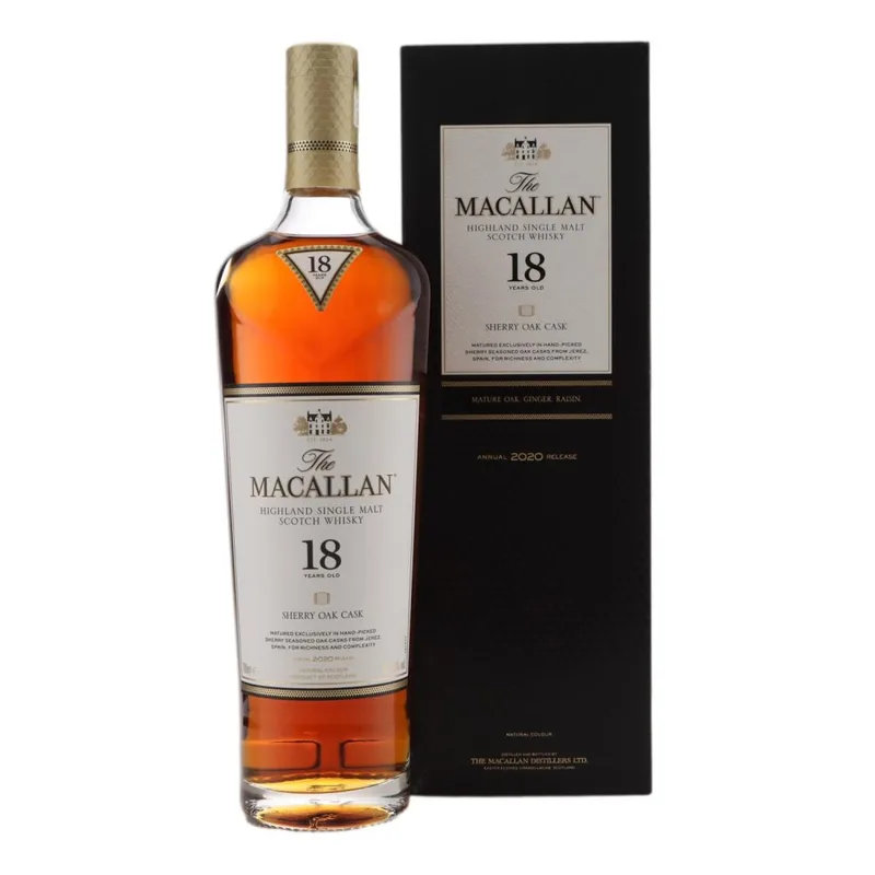 Macallan – 18 Year Old Sherry Oak Cask Annual 2020 Release (70cl, 43.00%)