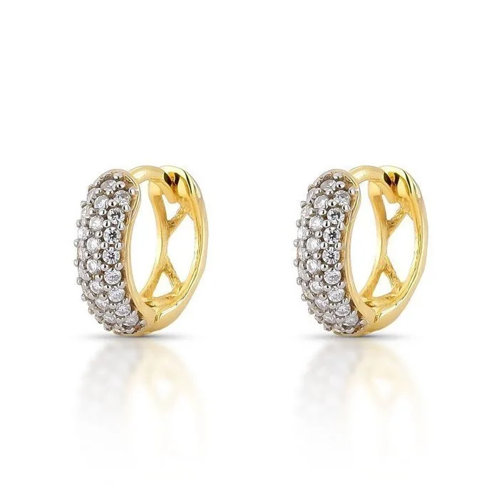 Earrings - 14 kt. Yellow gold - 0.63ct. tw. Diamond (Natural) - 2.034
