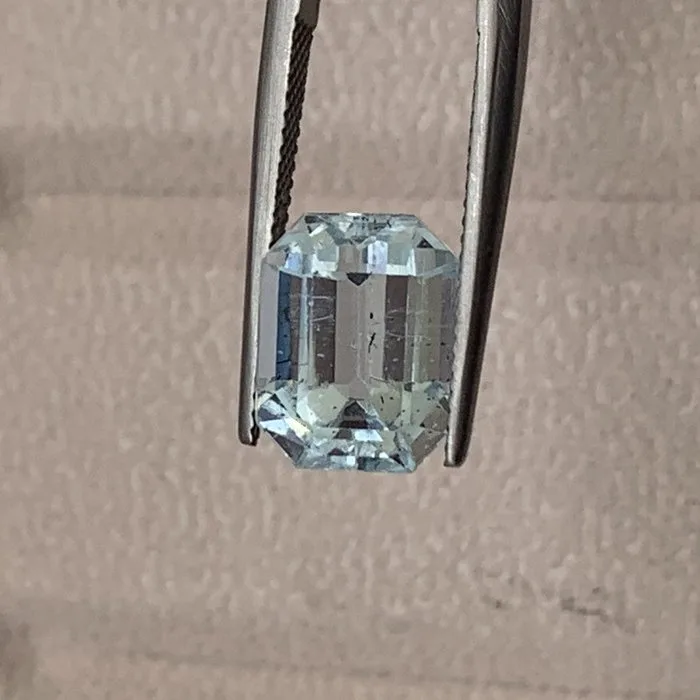 1 pcs Blue Aquamarine - 7.00 ct - International Colored Gemstone Association (ICA GemLab) - NATURAL AQUAMARINE