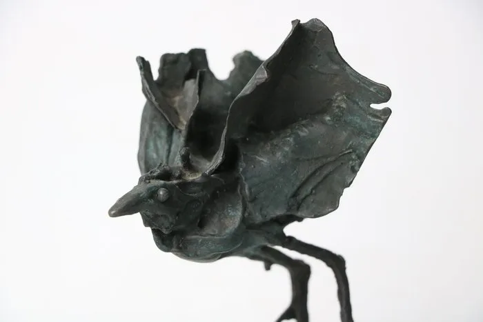 Tentative title "Bird" Mukai Ryokichi (向井良吉) - Sculpture Bronze - Japan