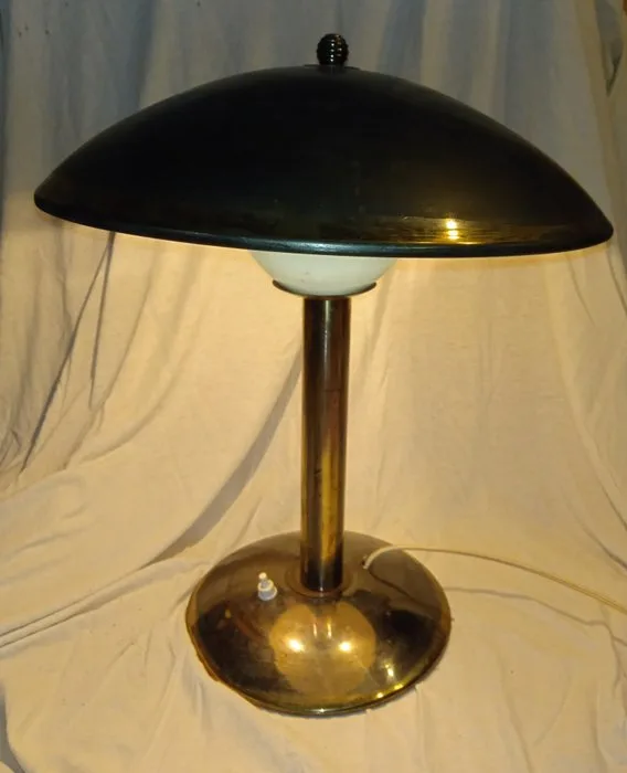 Table lamp - Gilt brass - Found in France