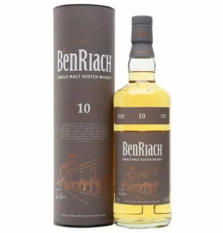 BenRiach – 10 Year Old Single Malt Scotch Whisky (70cl, 43%)