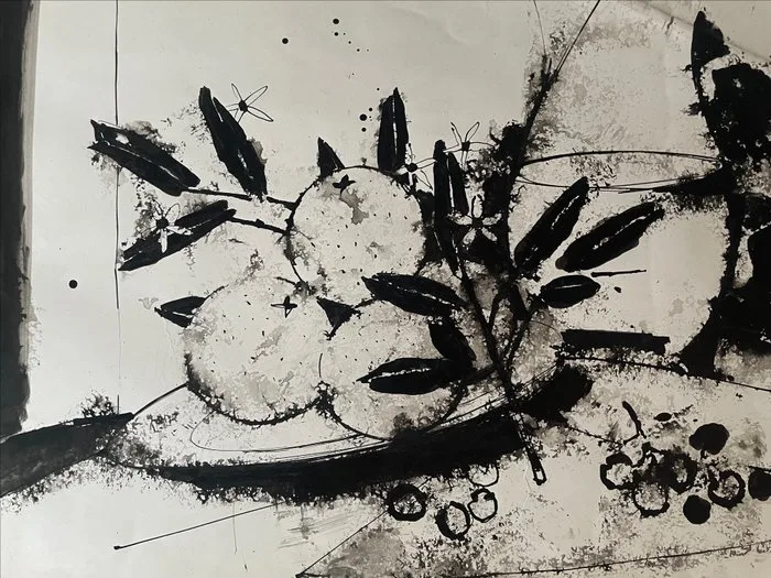 Yves Ganne (1931-2019) - Nature morte aux oranges et cerises