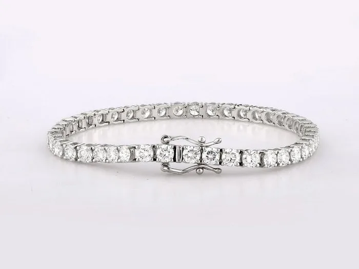 Bracelet - 14 kt. White gold - 8.39ct. tw. Diamond (Lab-grown)