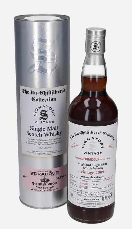Edradour – 2009 10 Year Old Signatory Vintage Scotch Whisky Co. The Un-Chillfiltered Collection