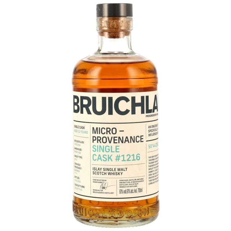 Bruichladdich – 2010/2024 13 Year Old Micro Provence 1st Fill Bourbon Single Cask #1216