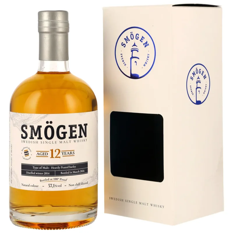 Smögen – 12 Year Old 2014/2026 Swedish Single Malt 1st Fill Ex-Bourbon and Sherry Casks