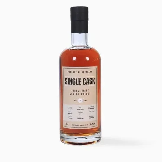 GlenWyvis – 7 Year Old (2018) Single Cask #212 (The Whiskybear) (70cl, 55.2%)