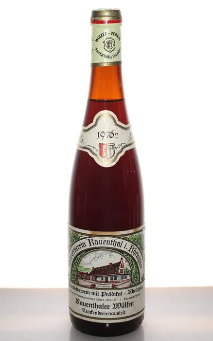 1976 Trockenbeerenauslese Rauenthaler Wülfen Riesling - Winzerverein Rauenthal - Rheingau - 1 Flasche (0,7 l)