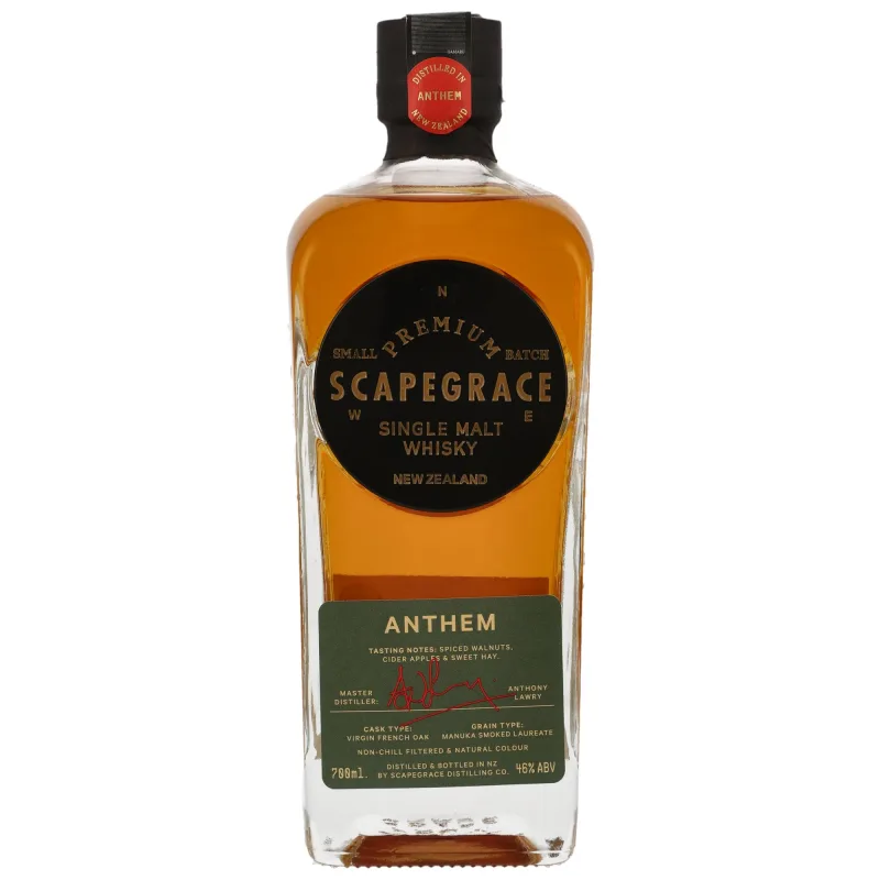 Scapegrace – Anthem Peated New Zealand Single Malt Whisky