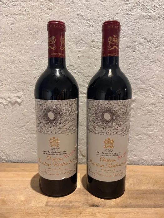 2002 Chateau Mouton Rothschild - Pauillac 1er Grand Cru Classé - 2 Bottles (0.75L)