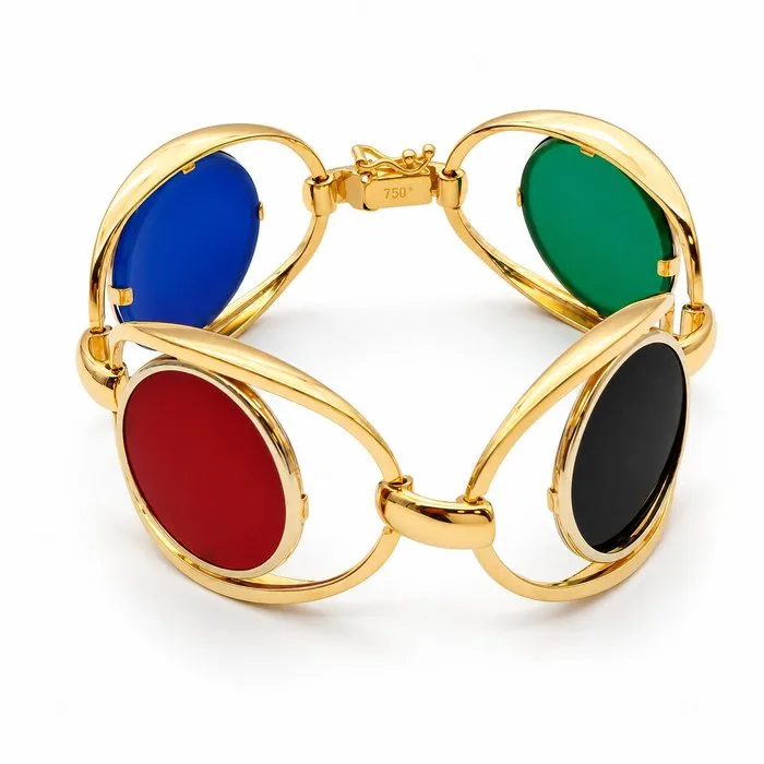 UnoAErre - Bracelet - 18 kt. Yellow gold - Handmade - Made in Italy