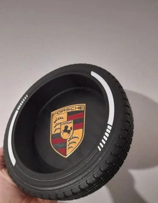 Unique Porsche-Style Racing Tyre Key Bowl – Automotive Desk Decor - Porsche