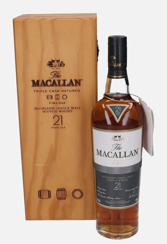 Macallan – 21 Year Old Fine Oak Triple Cask Matured (70cl, 43%)