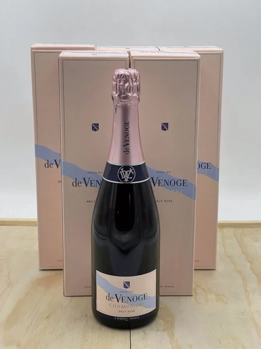 De Venoge, De Venoge, Cordon Bleu Brut - Champagne Rosé - 6 Bottles (0.75L)