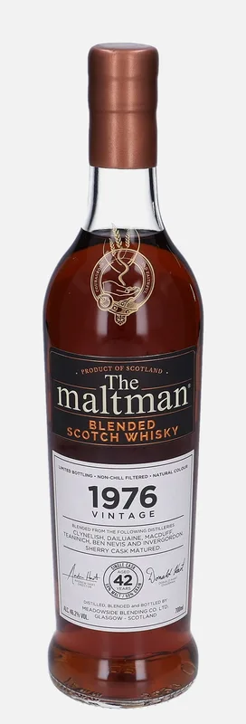The maltman – 1976 42 Year Old Meadowside Blending Co.