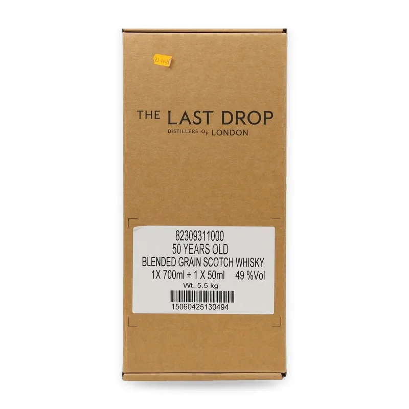 The Last Drop - 50 Year Old Blended Grain - Release No.31 (1 x 70cl & 1 x 5cl) (1x70cl&1x5cl, 49%)