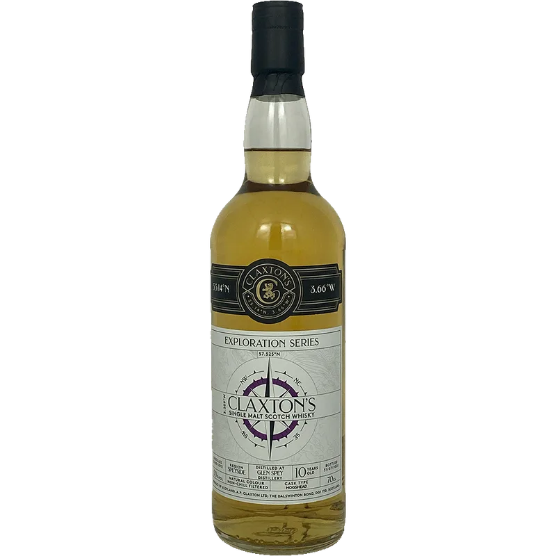 Glen Spey – 10 Year Old Hogshead, Claxton's Exploration Series 5th Release (70cl, 50%)