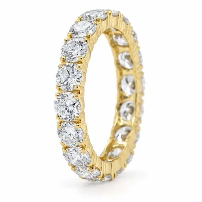 Ring - 14 kt. Yellow gold - 3.34ct. tw. Diamond (Lab-grown)
