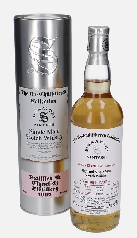 Clynelish – 1997 17 Year Old Signatory Vintage Scotch Whisky Co. The Un-Chillfiltered Collection
