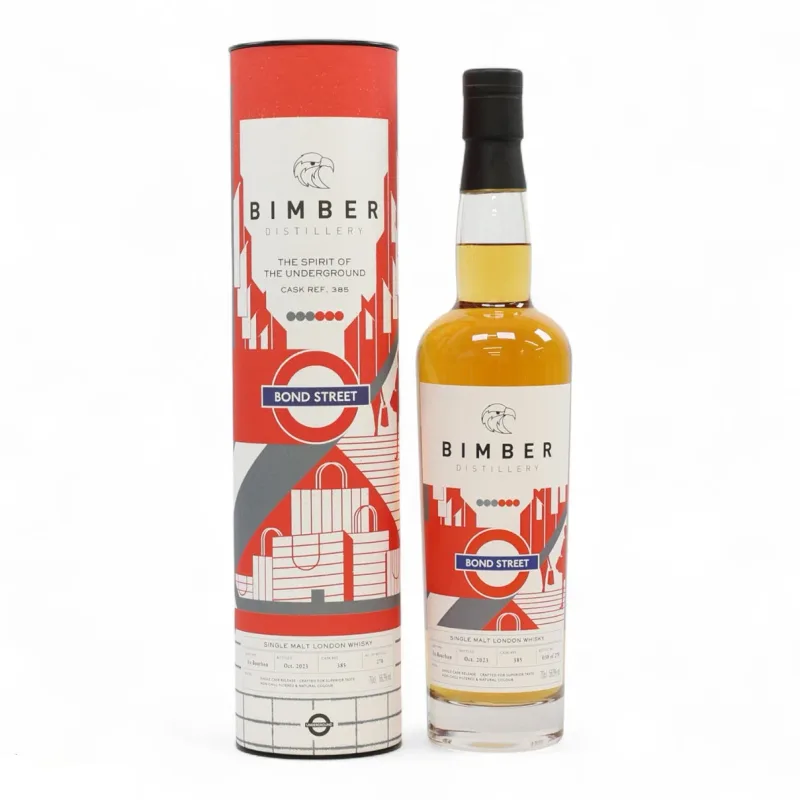 Bimber – Spirit of the Underground Bond Street Ex-Bourbon Single Cask #385 (2023) (70cl, 56.3%)