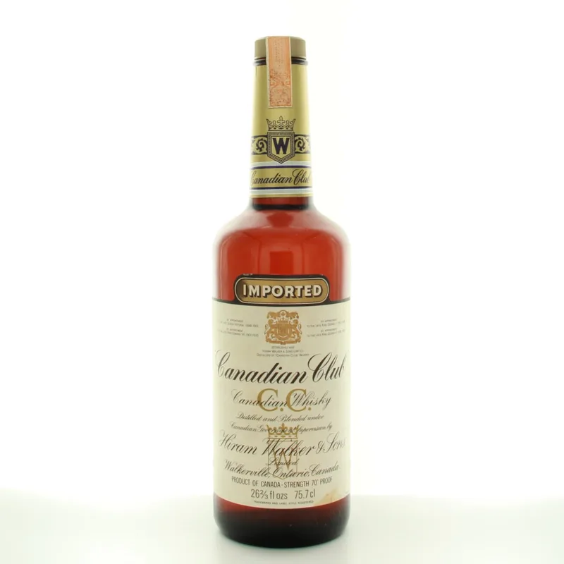 Canadian Club Imported 6 Year Old (1970s Edition) (75.7cl, 70 Proof%)