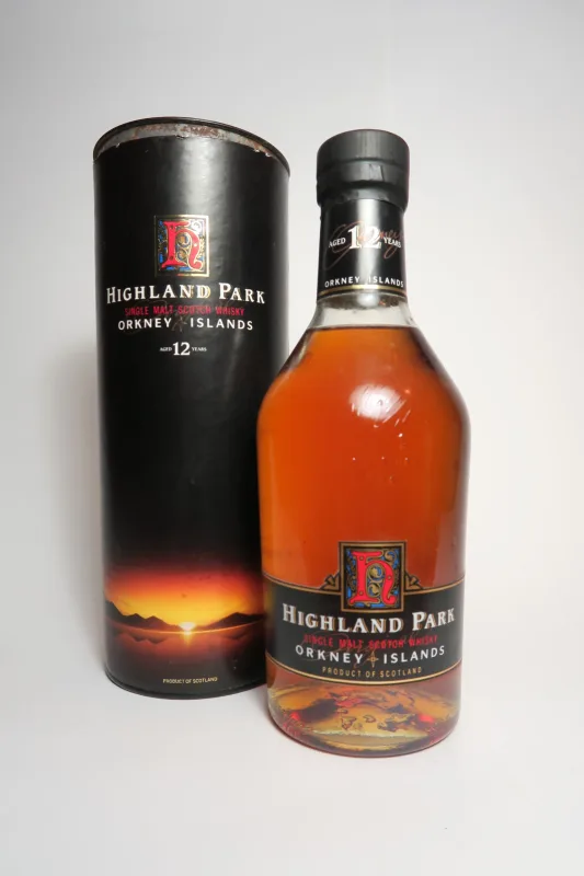 James Grant's Highland Park 12 Year Old Orkney Single Malt Scotch Whisky - 1980s
