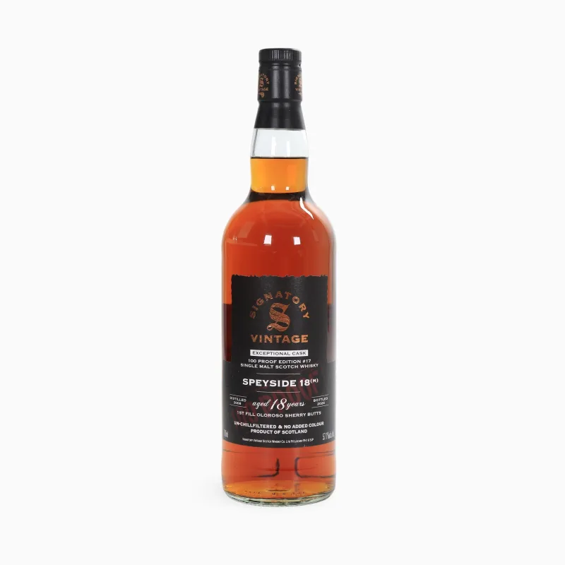 Speyside (M) – 18 Year Old (2008) 100 Proof Edition #17 (Signatory Vintage)
