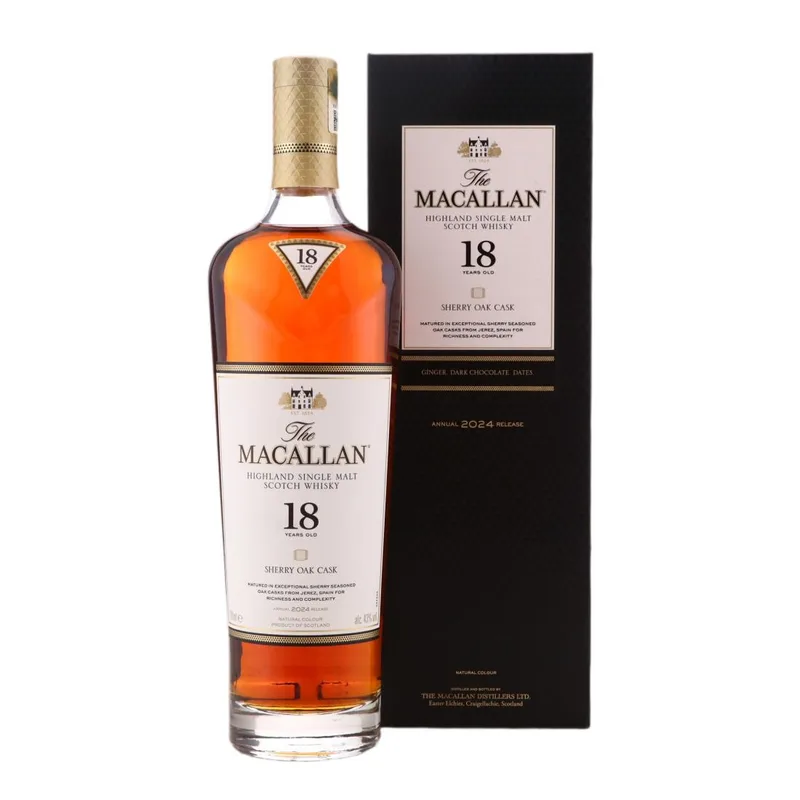 Macallan – 18 Year Old Sherry Oak Cask Annual 2024 Release (70cl, 43.00%)