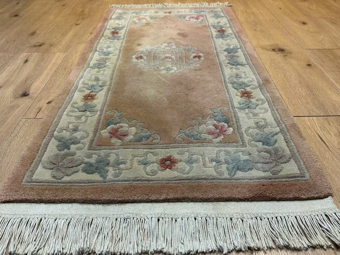 Hand-knotted China Peking rug – Floral medallion design & classic elegance - Rug - 125 cm - 77 cm