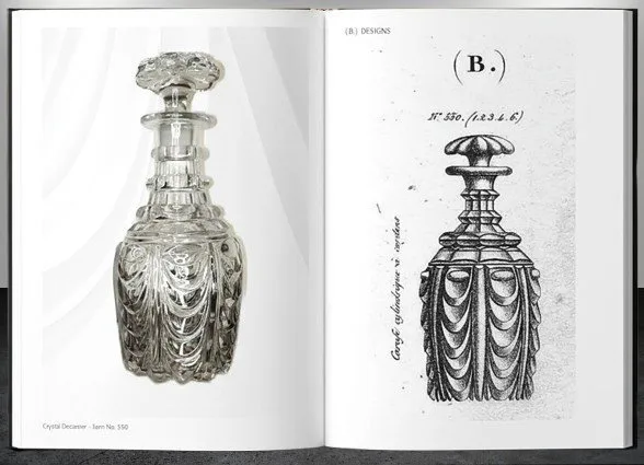 Baccarat - Baccarat – Decanter Service Moulé à Draperies mod. 550 (1840-1936) – Cristallo al piombo antico - Decanter - Crystal