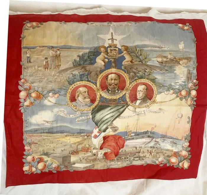 Italy - Medal - Bandiera fazzoletto Garibaldi 1859 risorgimento