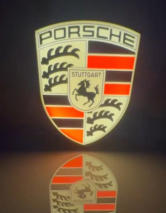 Porsche neon sign - Porsche Insegna luminosa lampada da esposizione - 2025