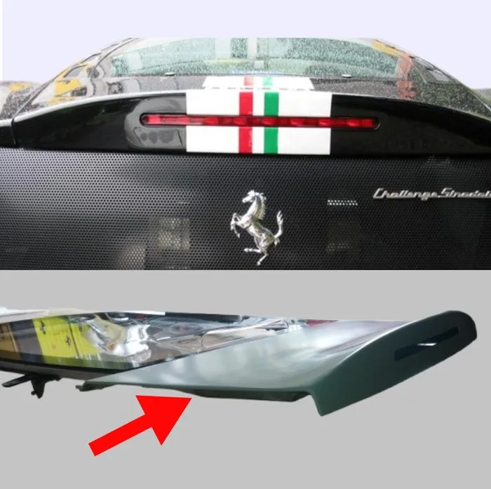 Ferrari Challenge Stradale Rear boot Lip for 360 Modena modification - Ferrari - Rear Boot Spoiler + heat insulation panel