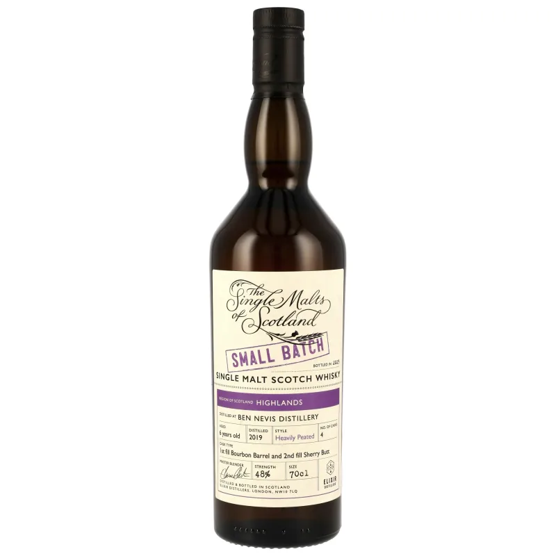 Ben Nevis – 2019 6 Year Old Peated 1st Fill Bourbon Barrel & 2nd Fill Sherry Butt Small Batch
