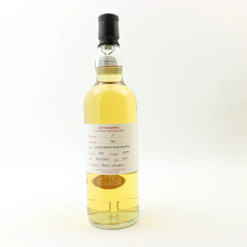 Hazelburn – 2015 9 Year Old Duty Paid Sample (70cl, 59.9%)