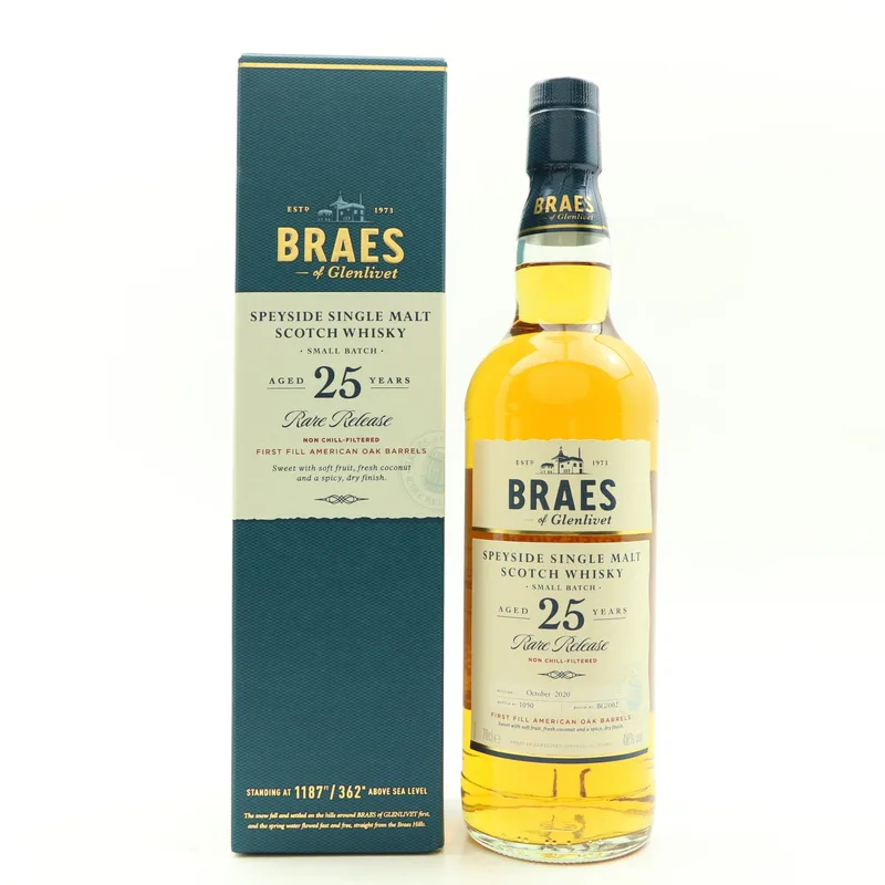 Braes of Glenlivet – 25 Year Old Rare Release (70cl, 48%)