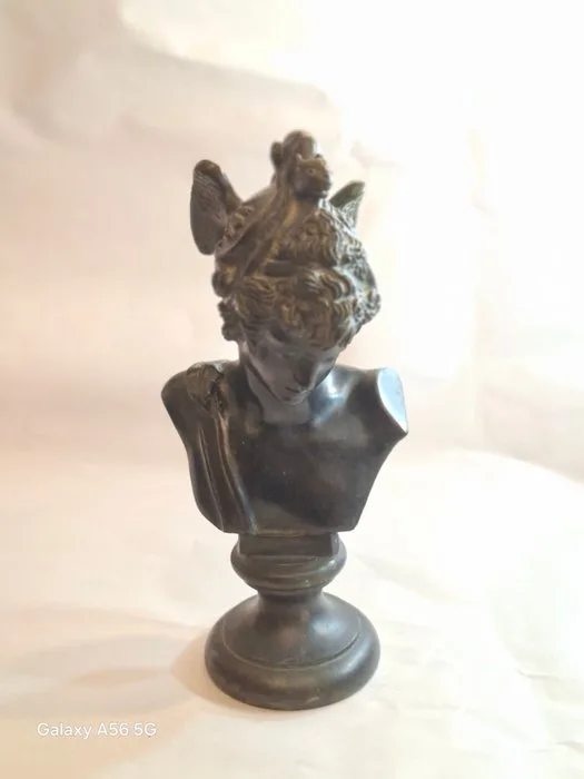 Sculpture, PERSEO - 25 cm - Patinated bronze