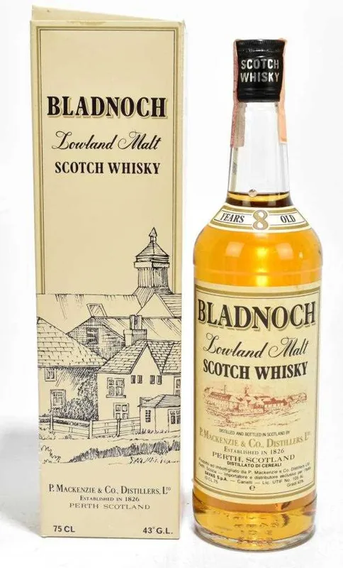 Peter Mackenzie Bladnoch 8 Year Old Lowland Single Malt Scotch Whisky 1980s (75cl, 43%)