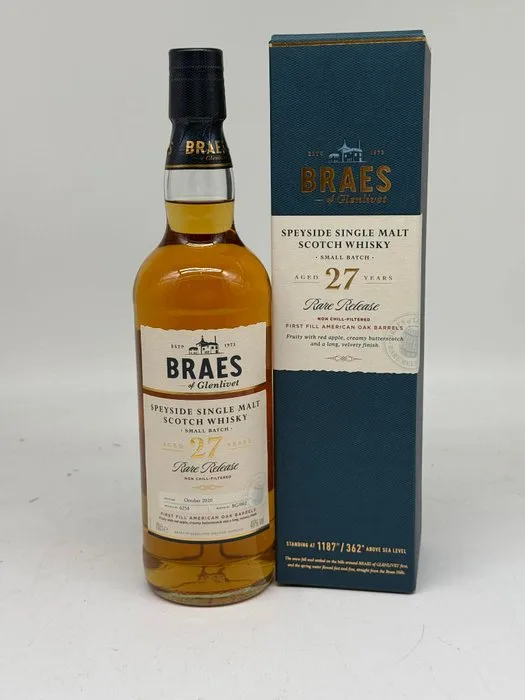 Braes of Glenlivet 27 years old Release Batch BG/002 - b. 2020 - 70cl