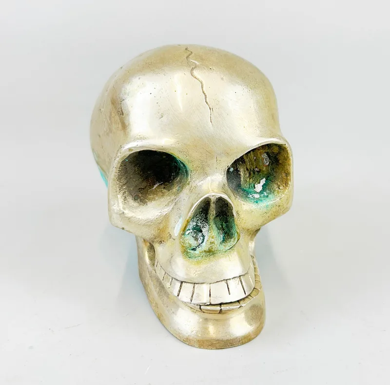 Silver Plated Skull