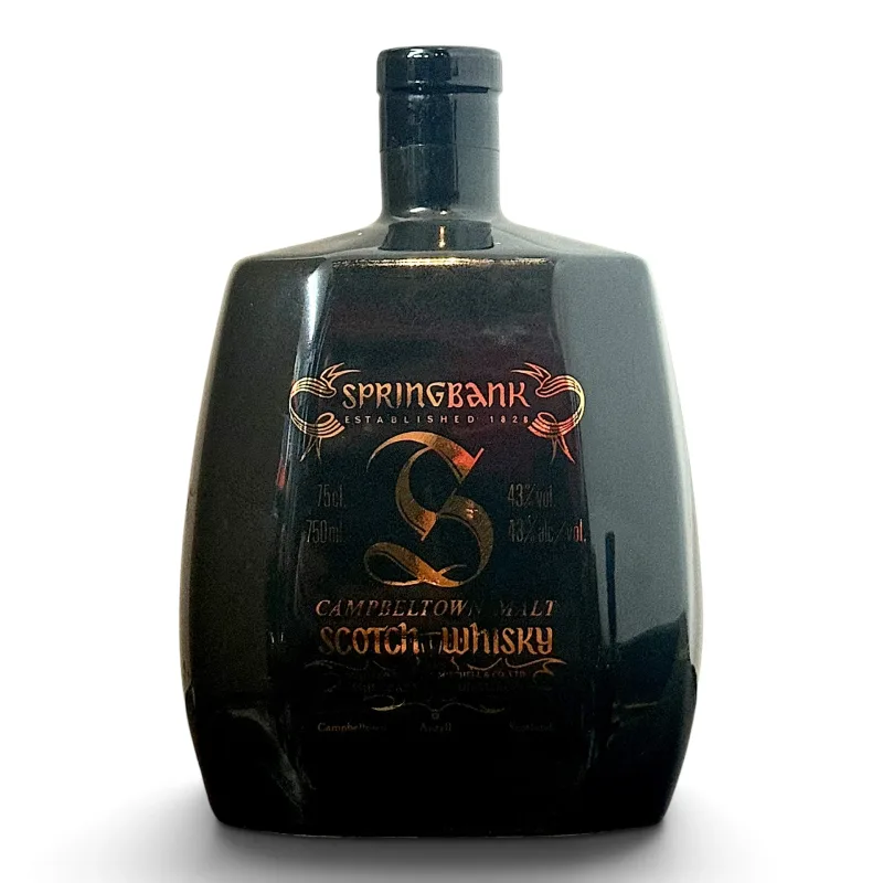 Springbank – Black Wade Ceramic Decanter (1980s) (75cl, 76%)