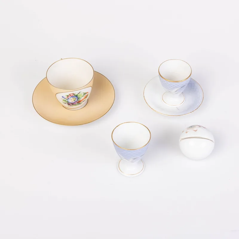 Danish Porcelain Six Items. (6)