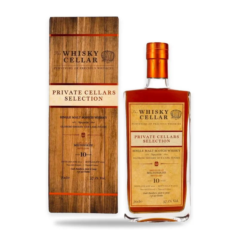 The Whisky Cellar Miltonduff 10 Year Old Oloroso Sherry