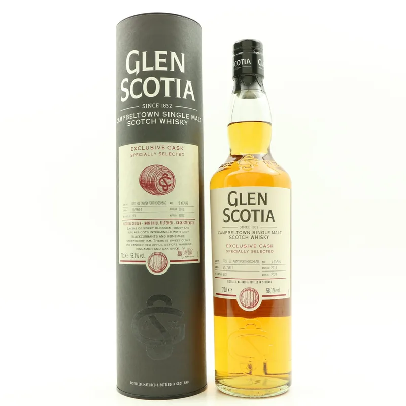Glen Scotia – 2016 5 Year Old Exclusive Cask #21/756-1 (70cl, 58.1%)