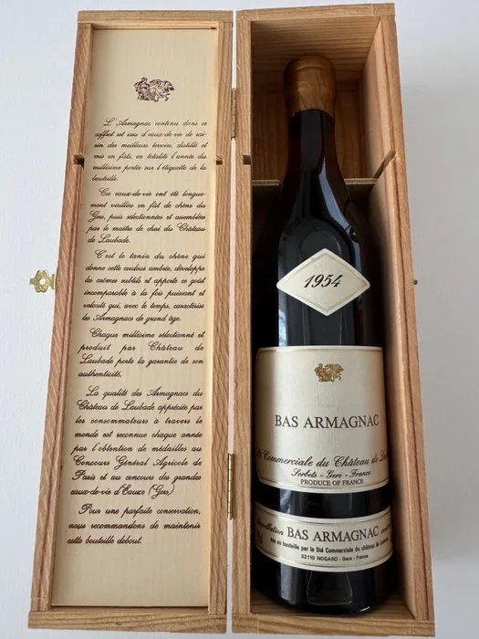 Château de Laubade 1954 - Bas Armagnac millésime - b. 1996 - 70cl