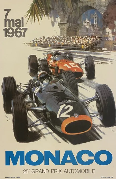 Michael Turner - MONACO 1967 - 25° Gran Prix Automobile - 1980s