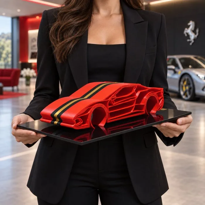 Ferrari 296 GTB - 1/12 Scale - XXL Car Sculpture - 01/30 PCS - New Item - Legends Cars - By Automobilia Art - Art Sculpture - PORSCHE 911 - 2025