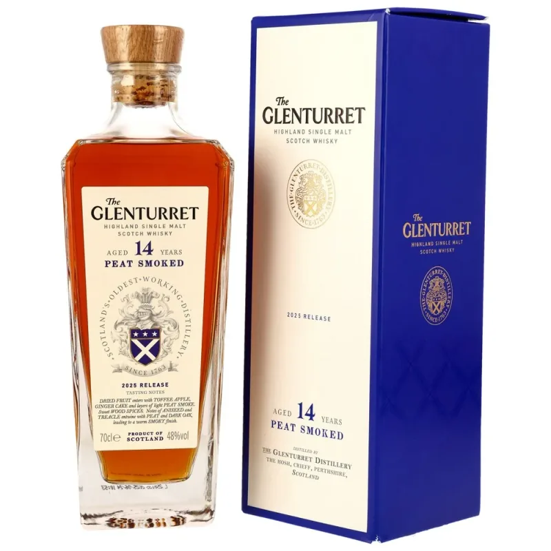 Glenturret 14 Year Old Peat Smoked - 2025 Release (70cl, 48%)